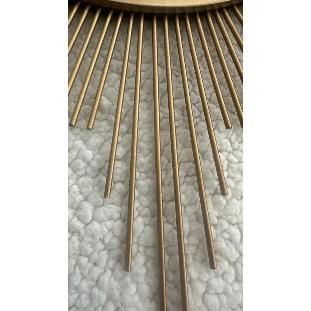 Gold Sunburst Mirror Metal Starburst Mirrors Mid-Century Modern Boho Large 23